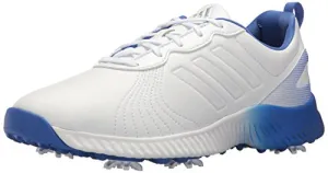 adidas Women's W Response Bounce Golf Shoe, FTWR White/FTWR White/hi-res Blue, 7 Medium US