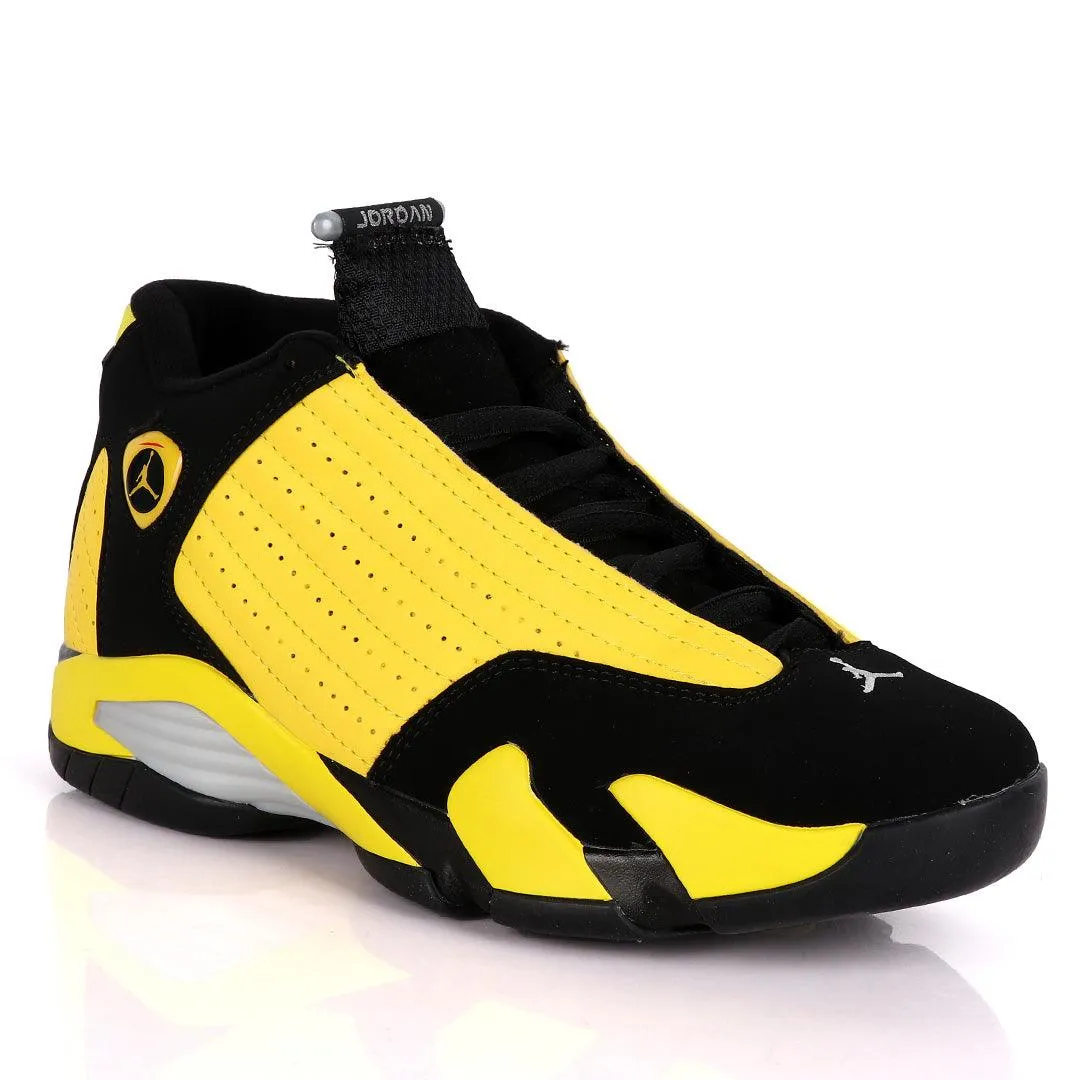 Air Jordan 14 Retro Yellow And Black Sneakers