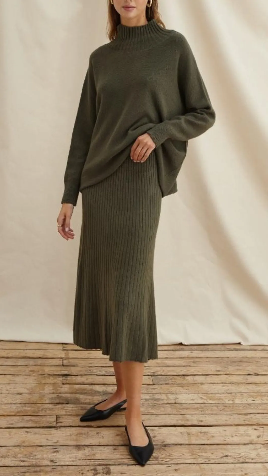 ALMA SKIRT - KHAKI