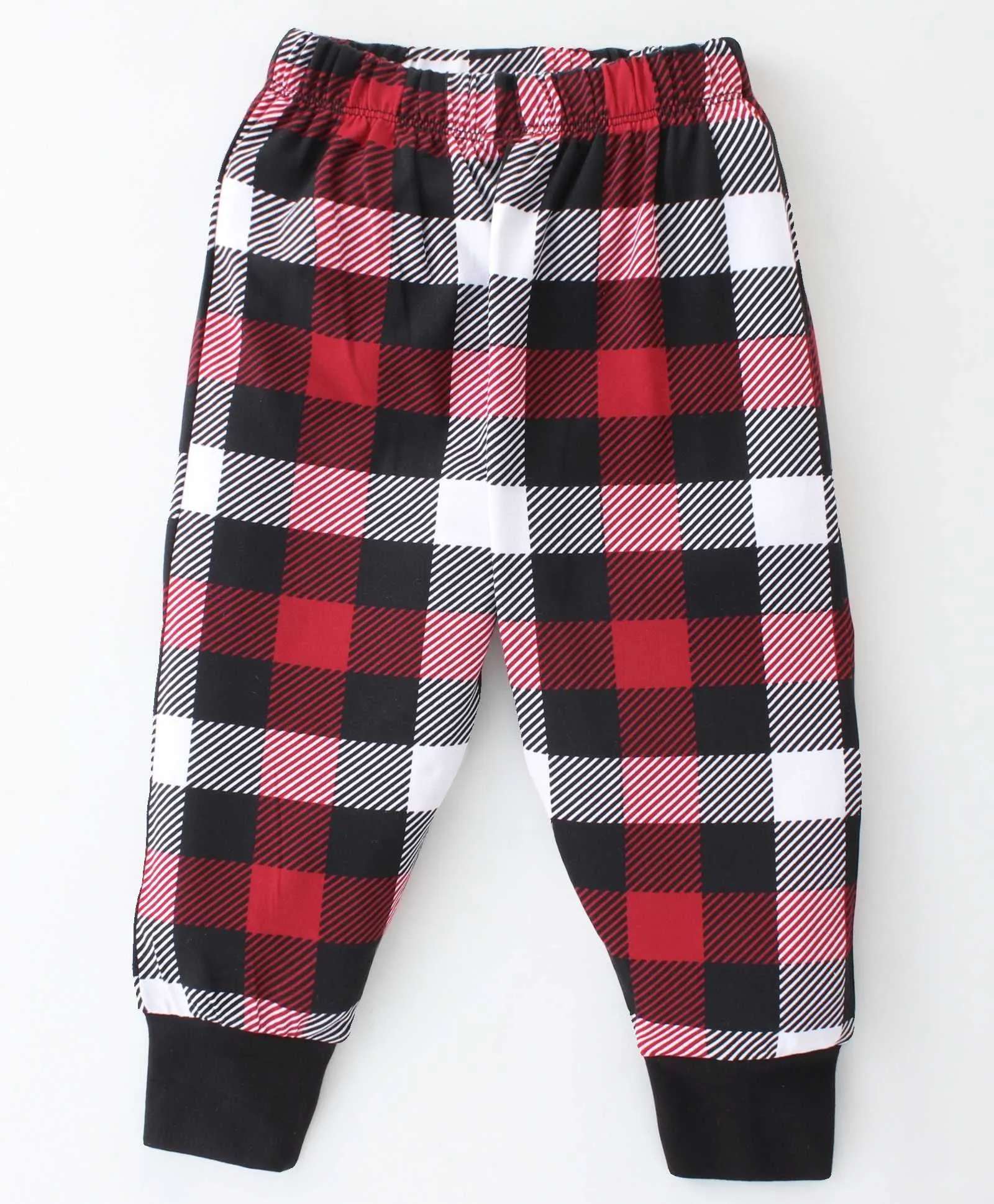 Checkered Printed Sweatshirt Jogger Set