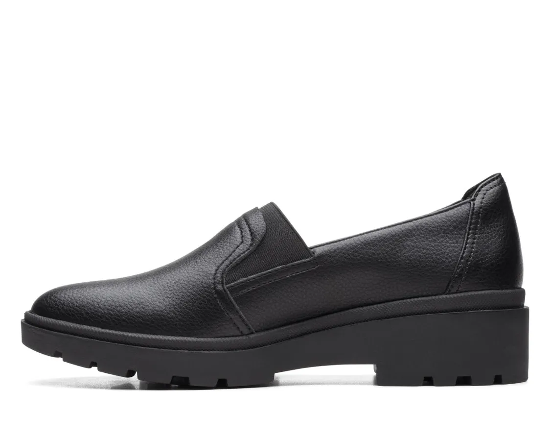 Clarks Calla Rae Black Leather