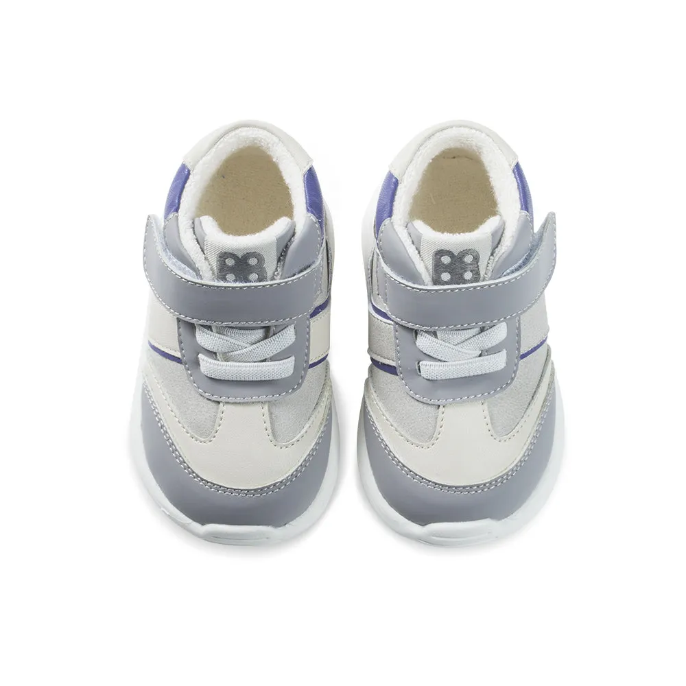 Eirene Soft Sole Non-Slip Pre-walker Grey Baby Sneakers