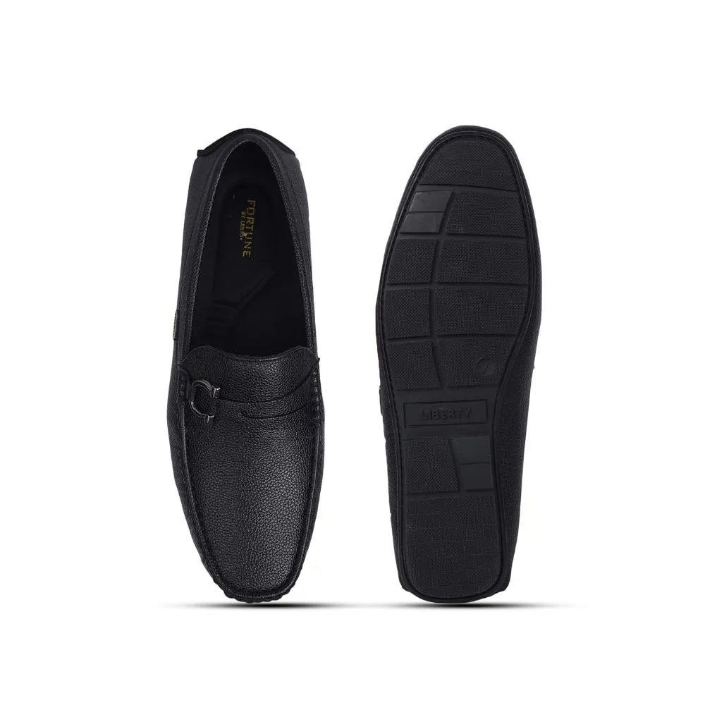 Fortune By Liberty Mens SME-2E Black Formal Loafers