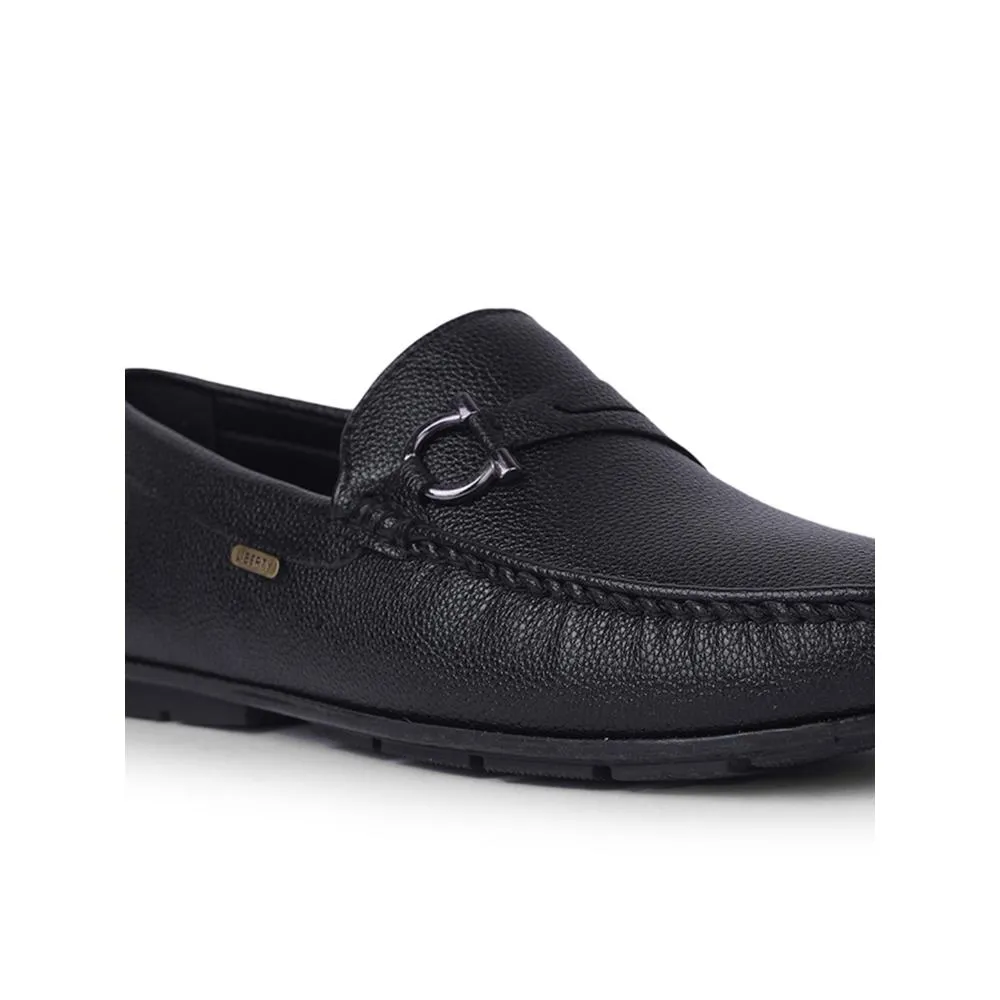 Fortune By Liberty Mens SME-2E Black Formal Loafers