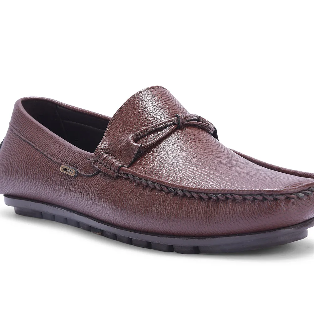 Fortune Formal Brown Loafers For Men AVL-5 By Liberty