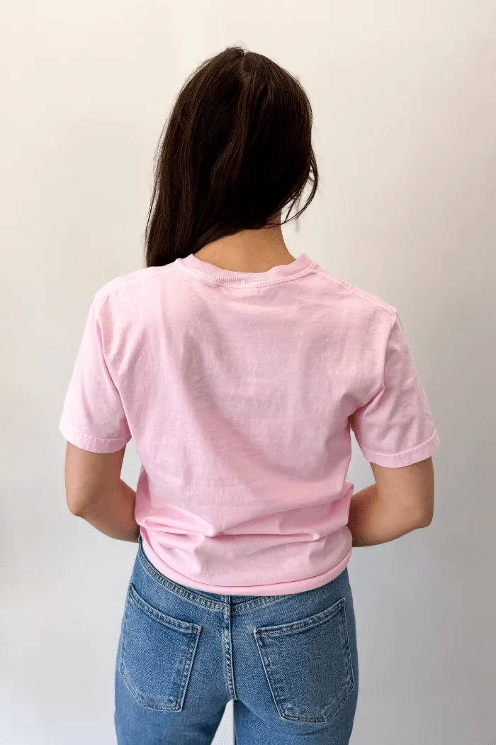 Franklin Graphic Tee in Blush