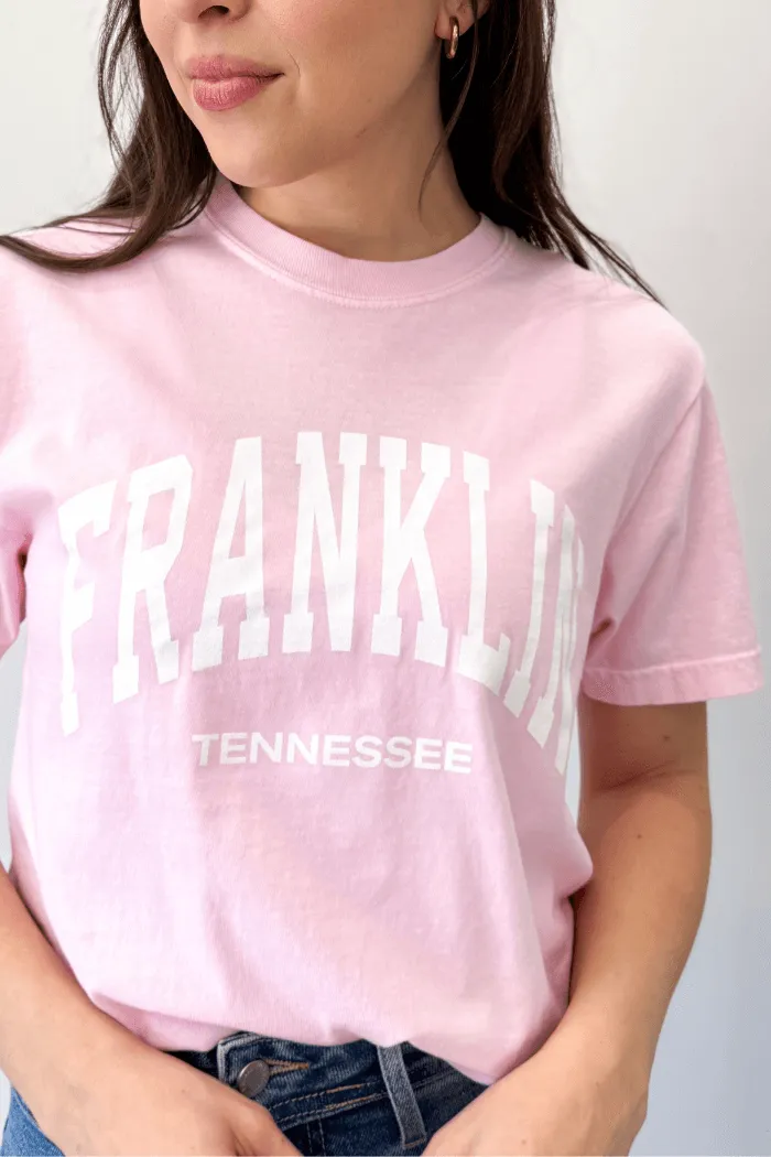 Franklin Graphic Tee in Blush