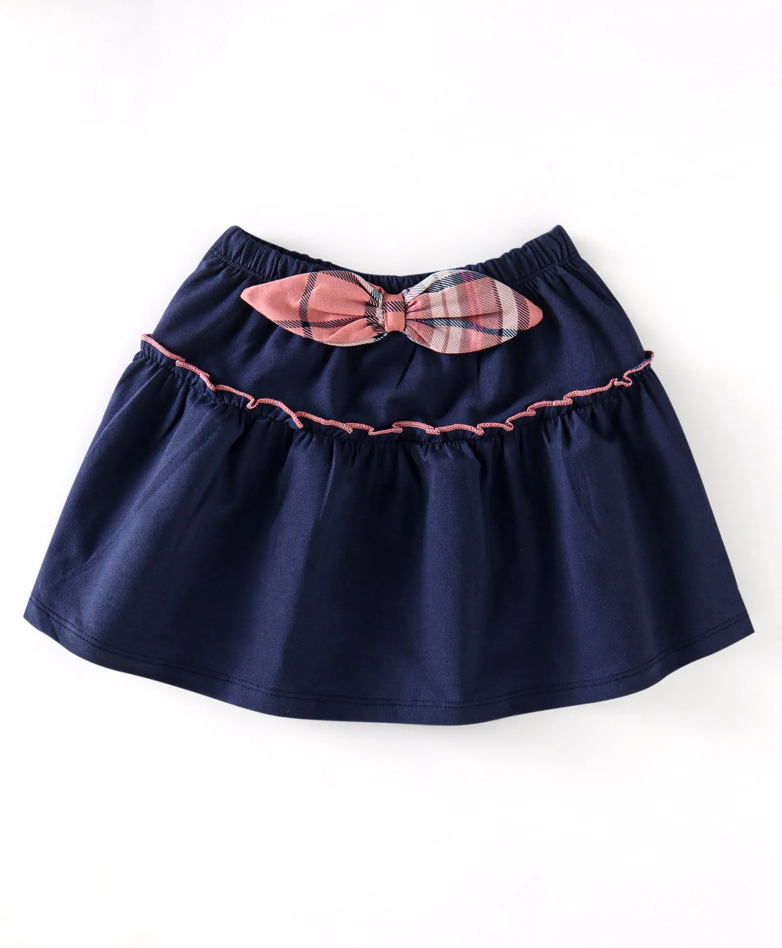 Frilled Sleeveless Top and Bow Skirt Set