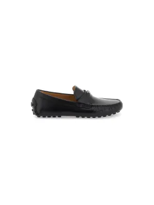 Gancini Leather Driver Loafers