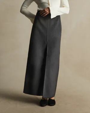 Grey Wool Martina Skirt