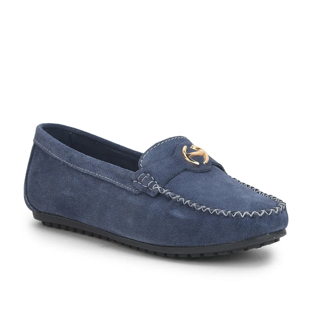 Healers Casual Navy Blue Loafers For Women GI-SML-52 By Liberty