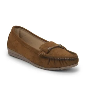 Healers Casual Tan Loafers For Women HM6-10 By Liberty