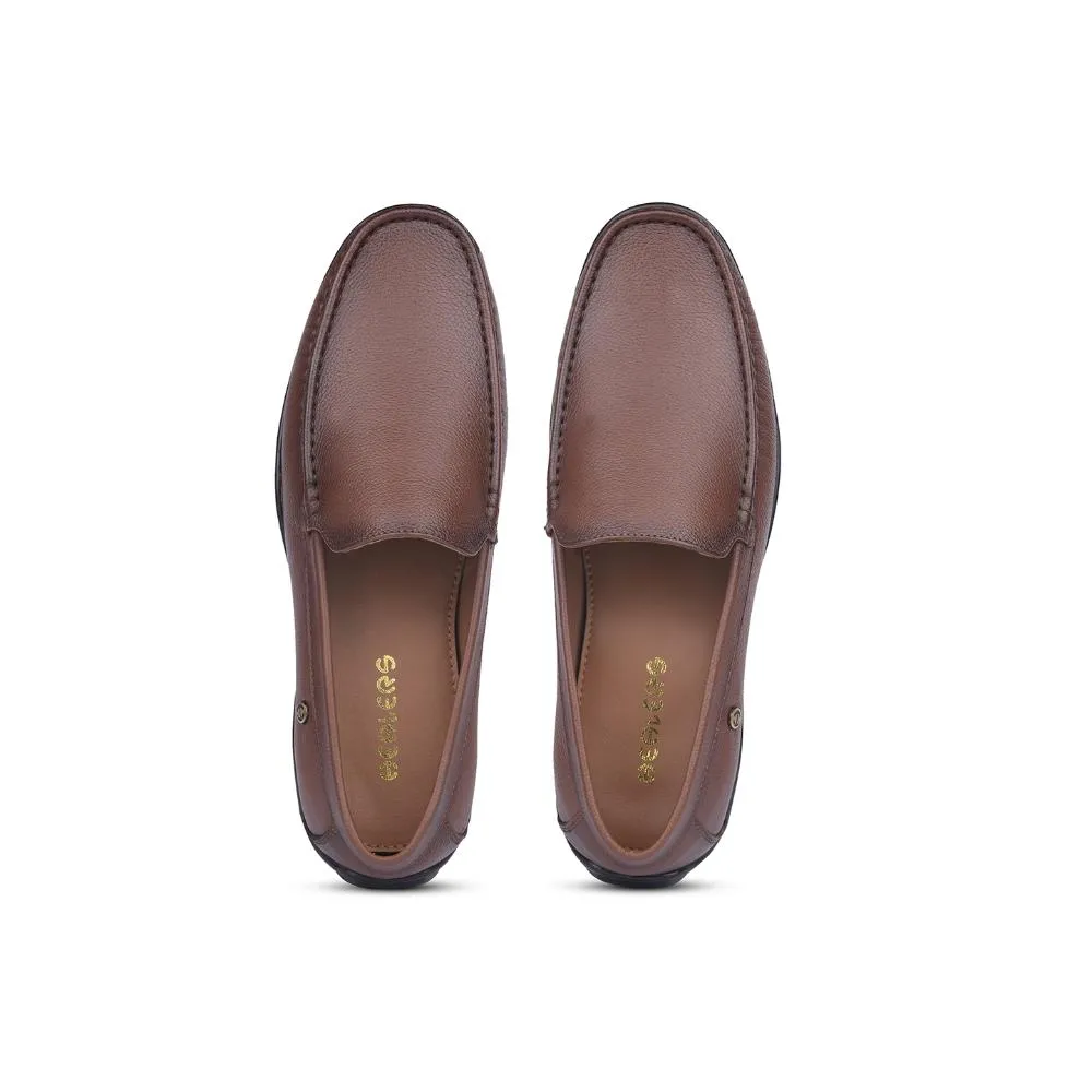 Healers Formal Brown Loafers For Men UVI-18 By Liberty