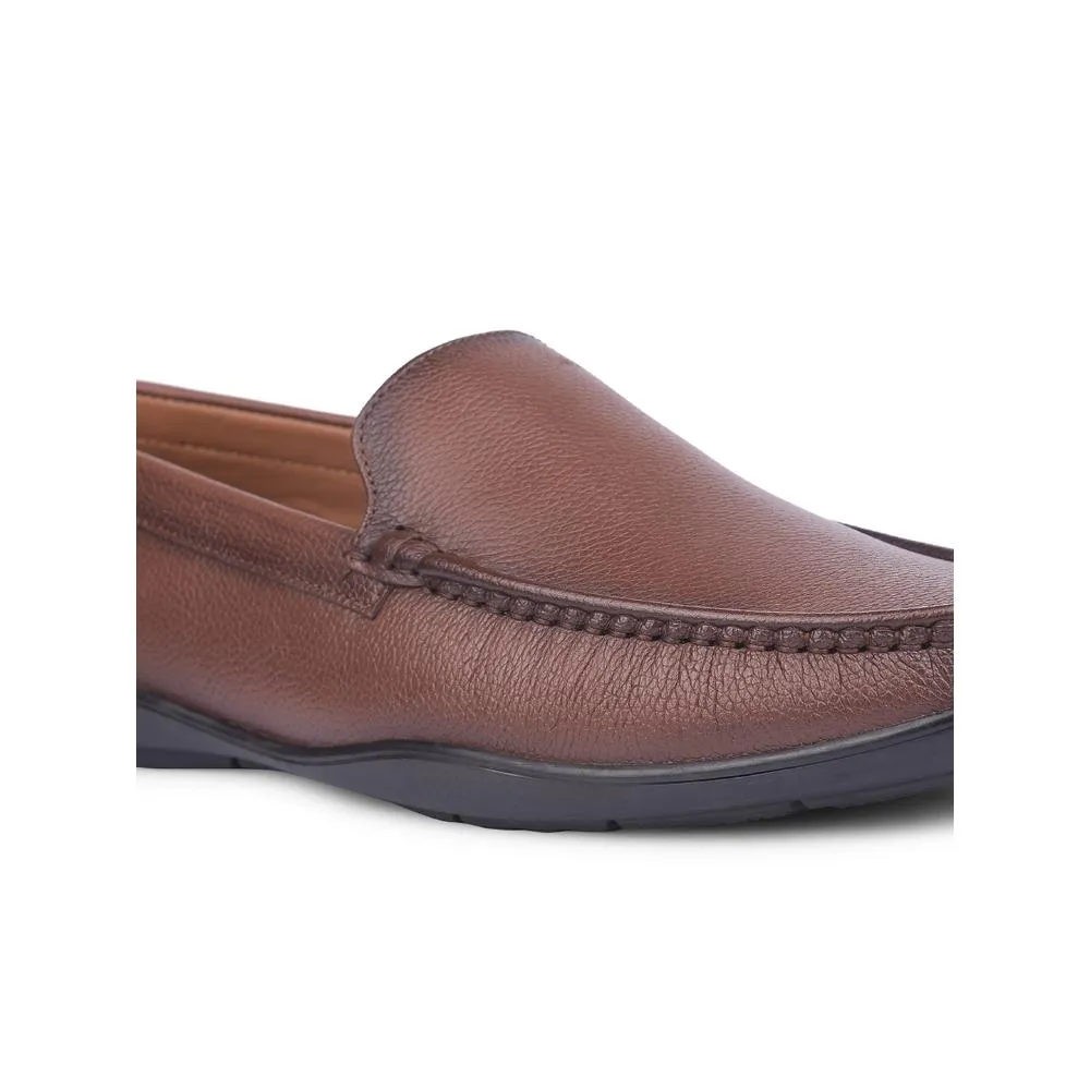 Healers Formal Brown Loafers For Men UVI-18 By Liberty