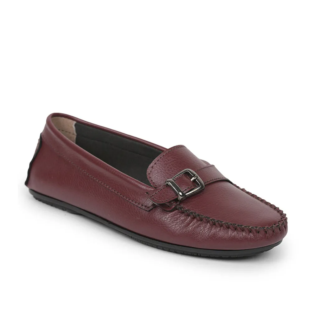 Healers Red Casual Loafers For Women GI-SML-01 By Liberty