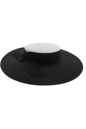 Hire MORGAN & TAYLOR Azaria Boater Hat (Black/ White)