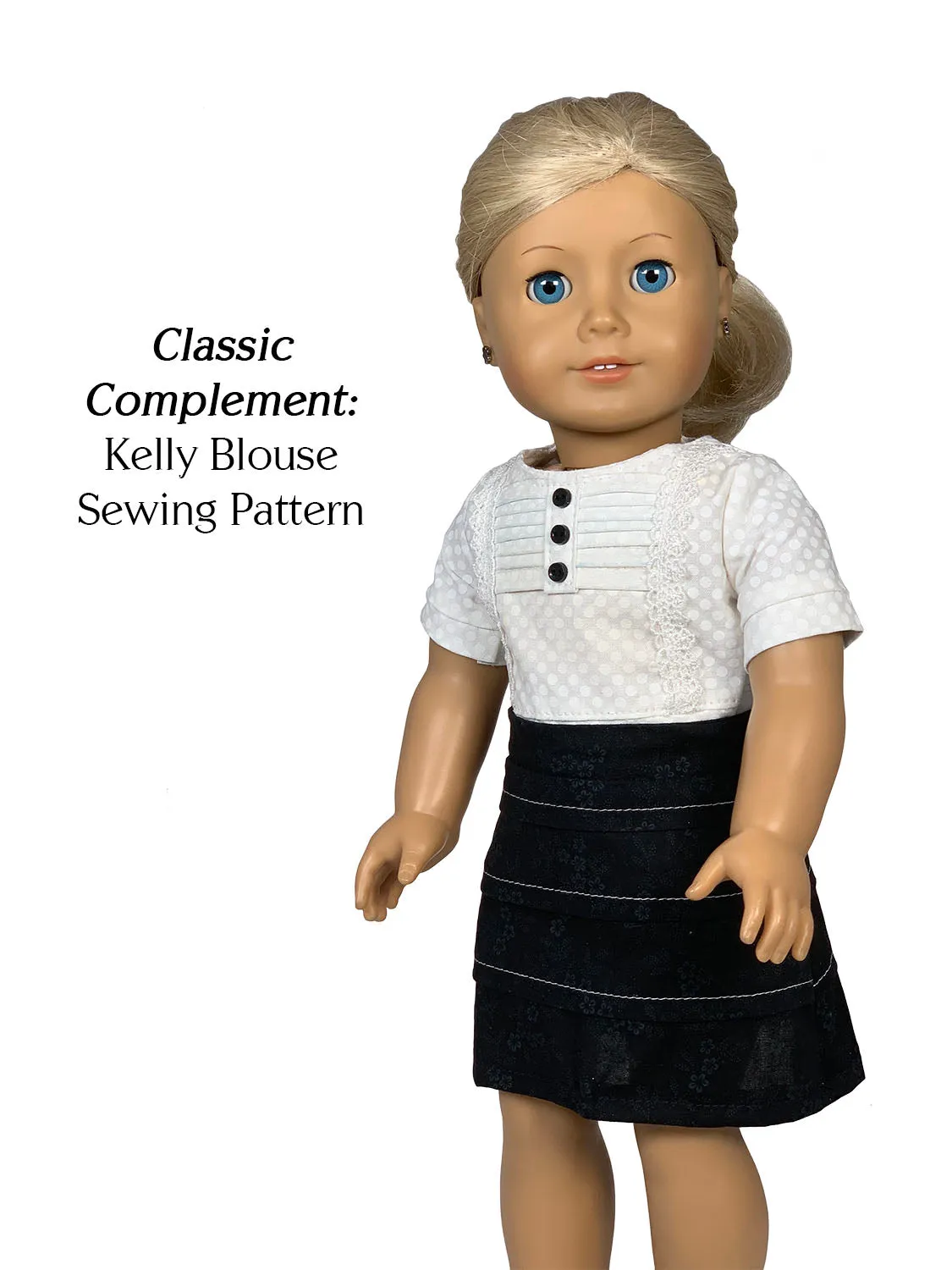 Holly Skirt Sewing Pattern for 18 Inch Dolls