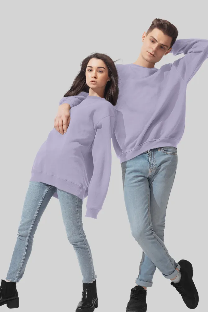 Lavender Oversized Sweatshirt for men