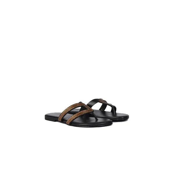 Nina Women's Magazine Leather Modern Style Sandals