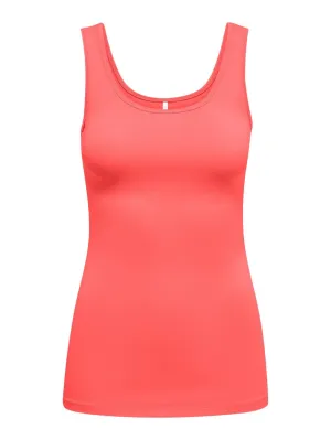 Onllive Love S/l Tank Top Noos - Koraal Rood