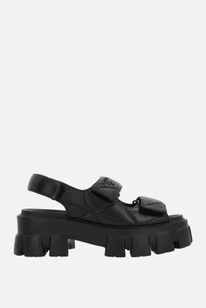 Quilted Nappa Flatform Sandals