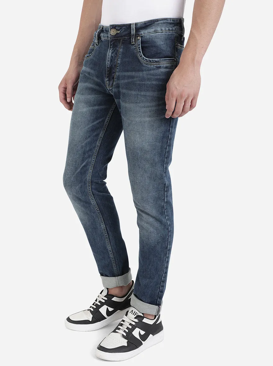 River Blue Washed Slim Fit Jeans | JadeBlue