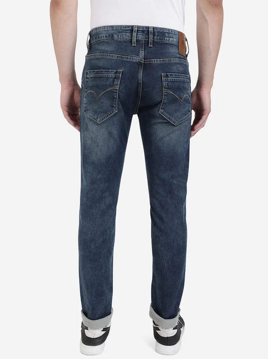 River Blue Washed Slim Fit Jeans | JadeBlue