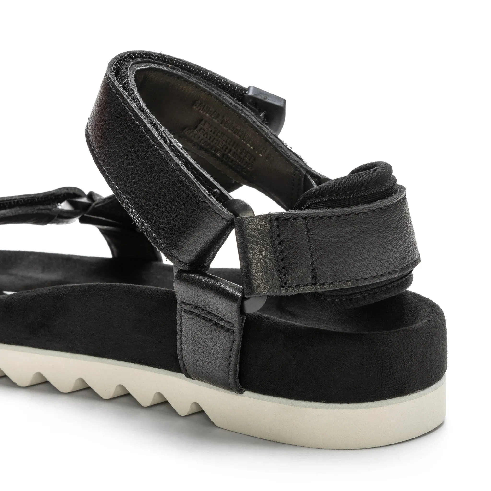 Rollie Sandal Tooth Wedge - Black