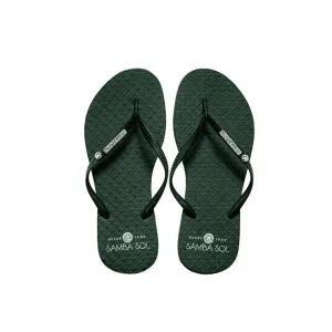 Samba Sol Women's Crystal Collection Flip Flops - Emerald Crystal