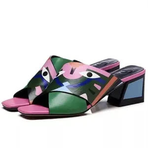 Sandals Graffiti Women Sandals Eye Print