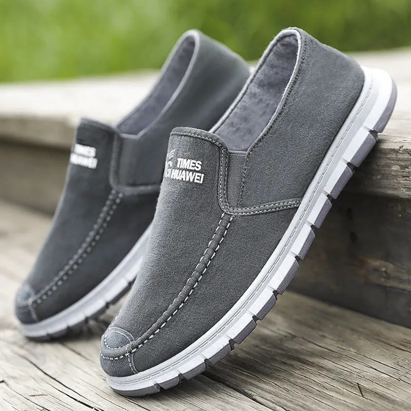 Shoes Men New Fashion Sneakers Men  Student Shoes Trendy Board Shoes Slip-on Casual Breathable Cloth Shoes