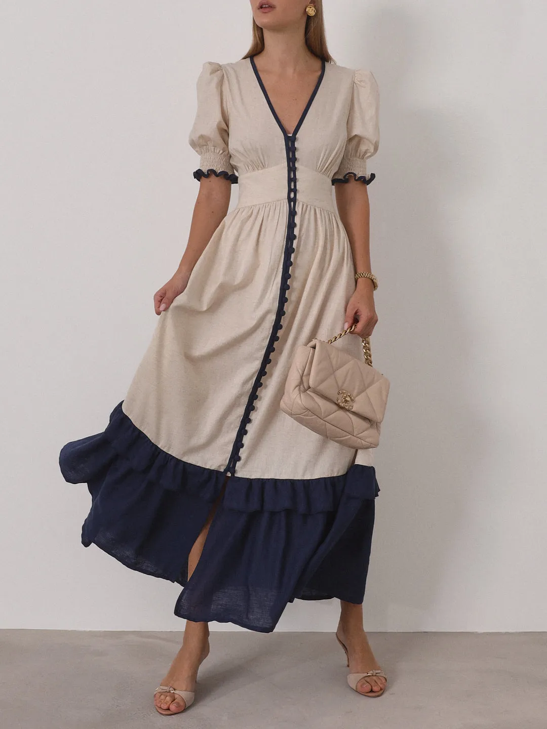 Siam Contrast Maxi Dress | Sand & Sea