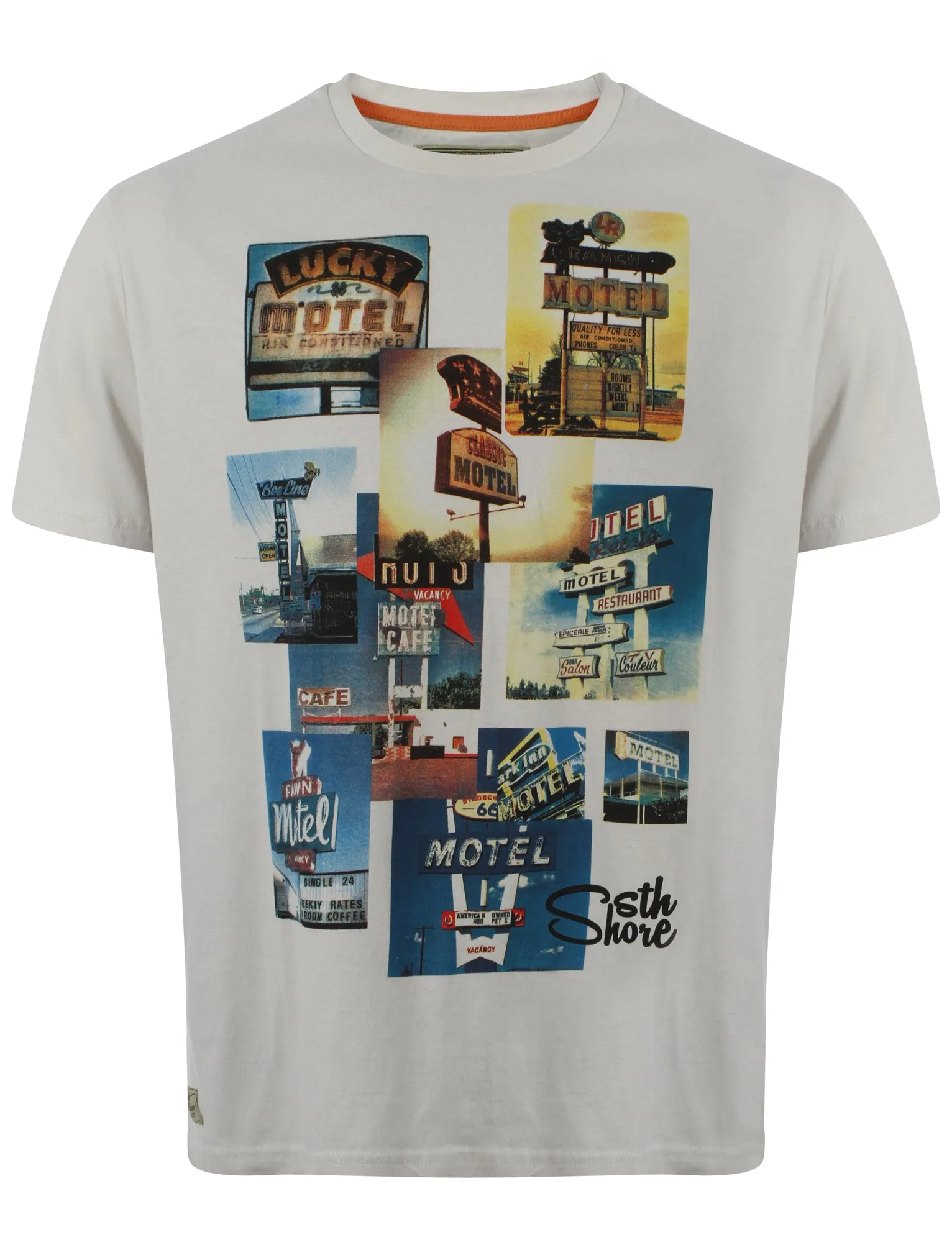 South Shore Multimotel grey printed tee