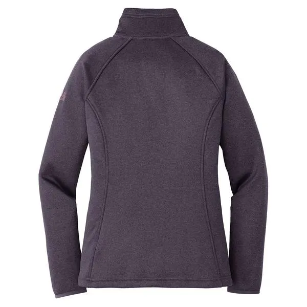 The North Face Women's Dark Eggplant Purple Heather Canyon Flats Stretch Fleece Jacket