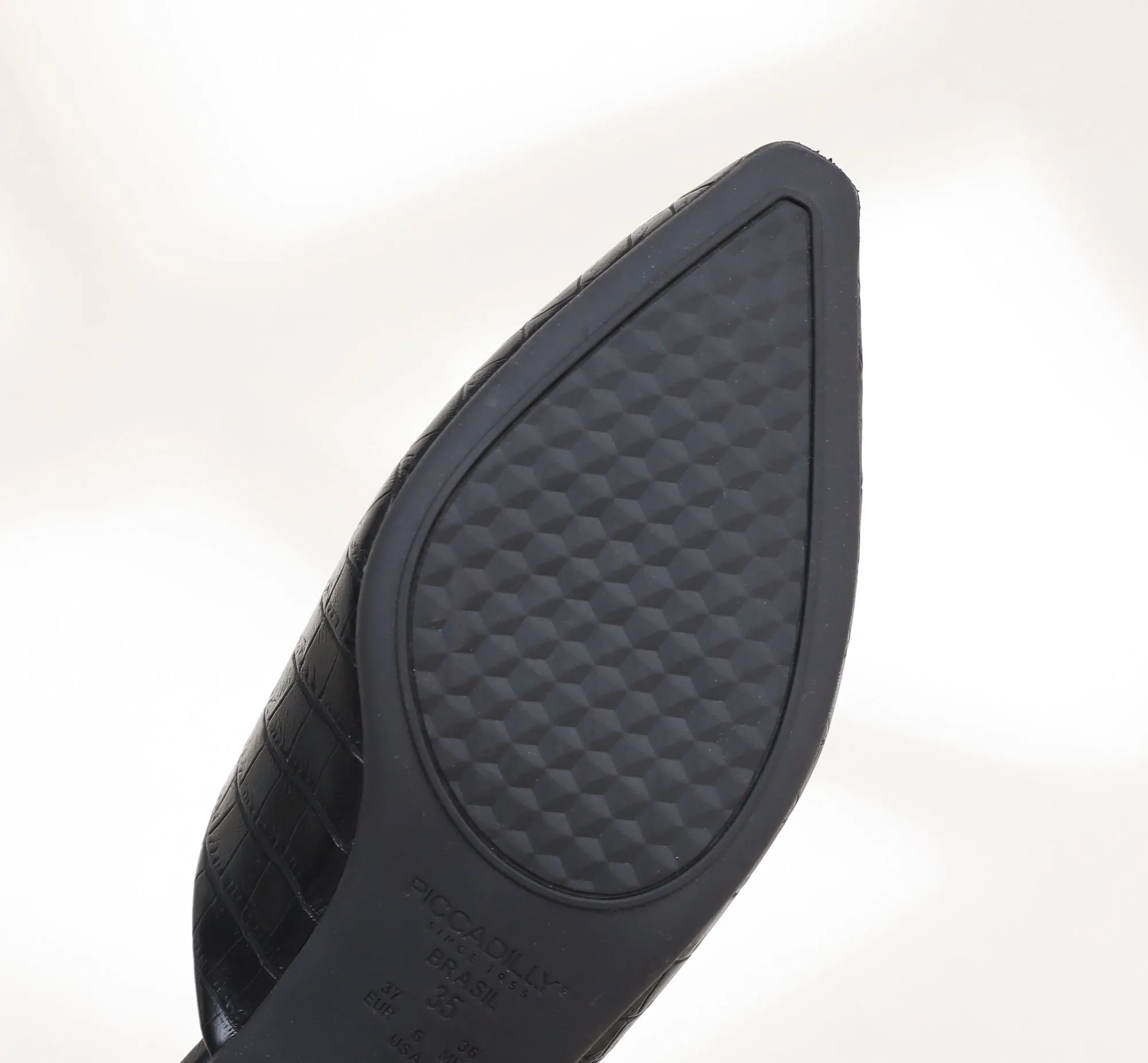 Voguish Mule Flats - Black Croco (279.001-12)