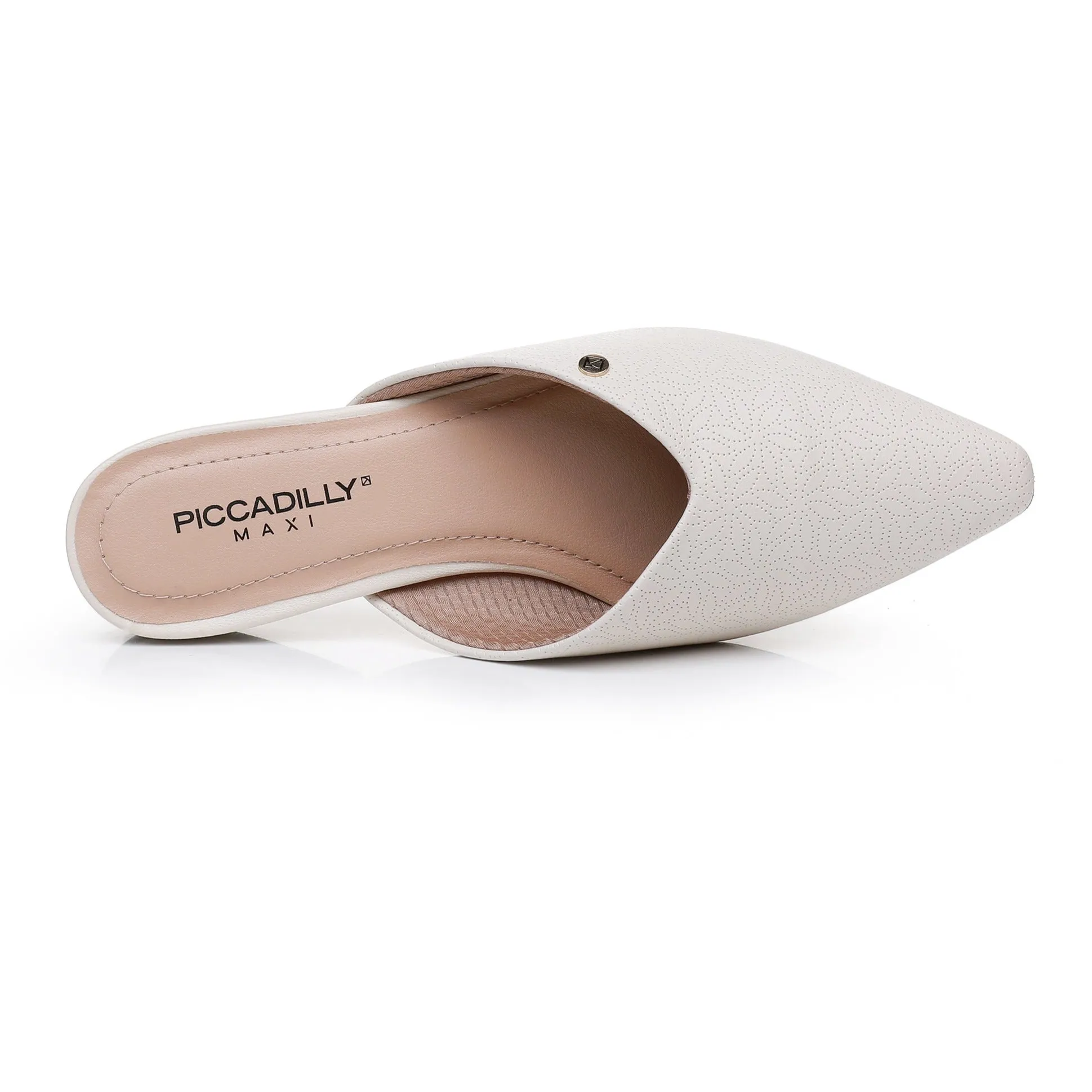 Voguish Mule Flats - White (279.001-12)