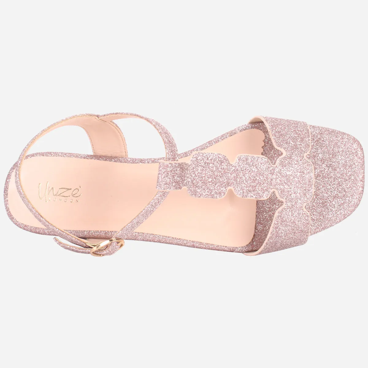 Womens "BENNU" Shimmery Summer Sandals